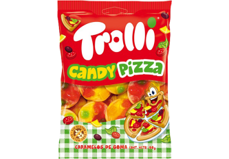 C.12 sachets 100gr TROLLI CANDY PIZZA