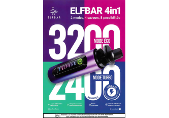 Affiche ELFBAR 4en1 A5
