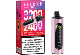 Lot 5 Kits ELFBAR 4en1 FRUITS ROUGES 10mg
