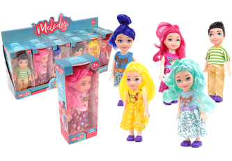 P.12 poupées 15cm fille/garcon