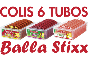 Colis 6 tubos BALLA STIXX HARIBO