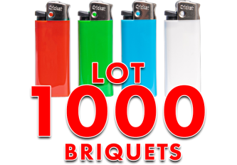 Lot 1000 briquets CRICKET
