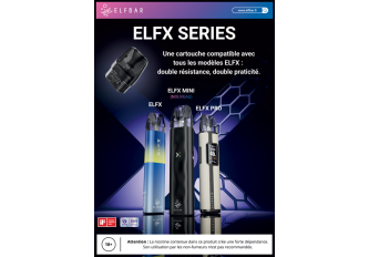 AFFICHE A4 ELFX SERIES ELFBAR