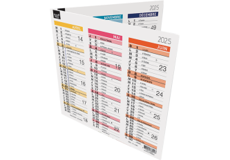 Calendrier ORIGAMI  18mois 36x18cm