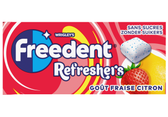 B.24 étuis FREEDENT REFRESHERS Fraise /Citron