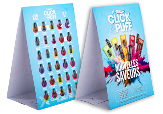 Chevalet menu CLICK&PUFF XBAR